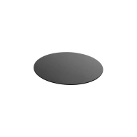 Поднос круглый Zeiher 53 см чёрное стекло