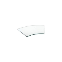 Поднос для сервировки изогнутый Zeiher 37.5х62 см прозрачное стекло